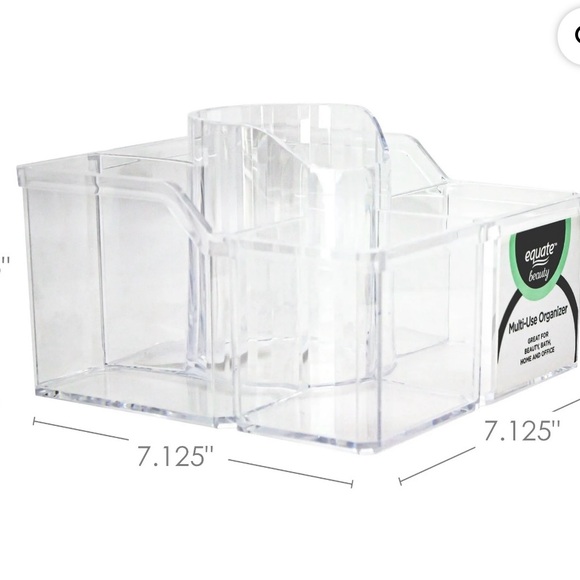 Clear Makeup Organizer - 6 Compartments - Picture 2 of 6